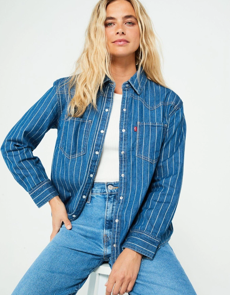 Teodora Western Shirt - Muse I Call Top - Blue