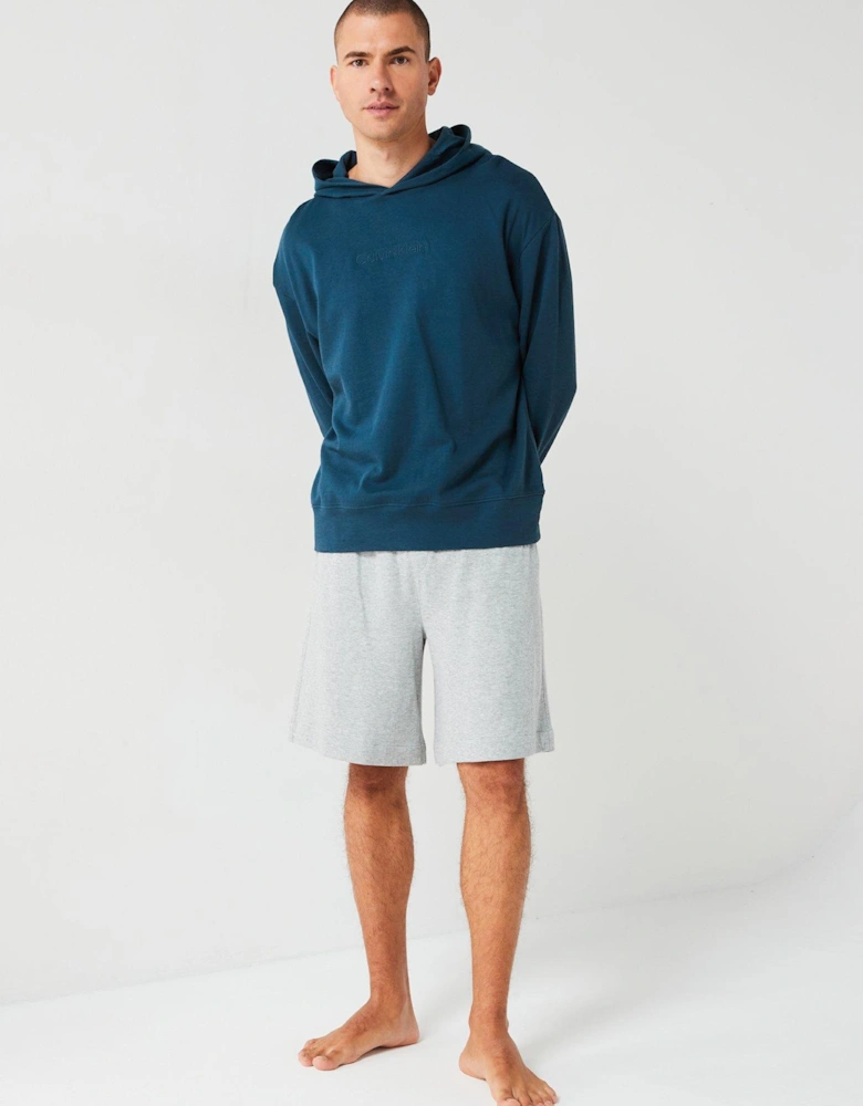 Modern Terry Loungewear Overhead Hoodie - Blue
