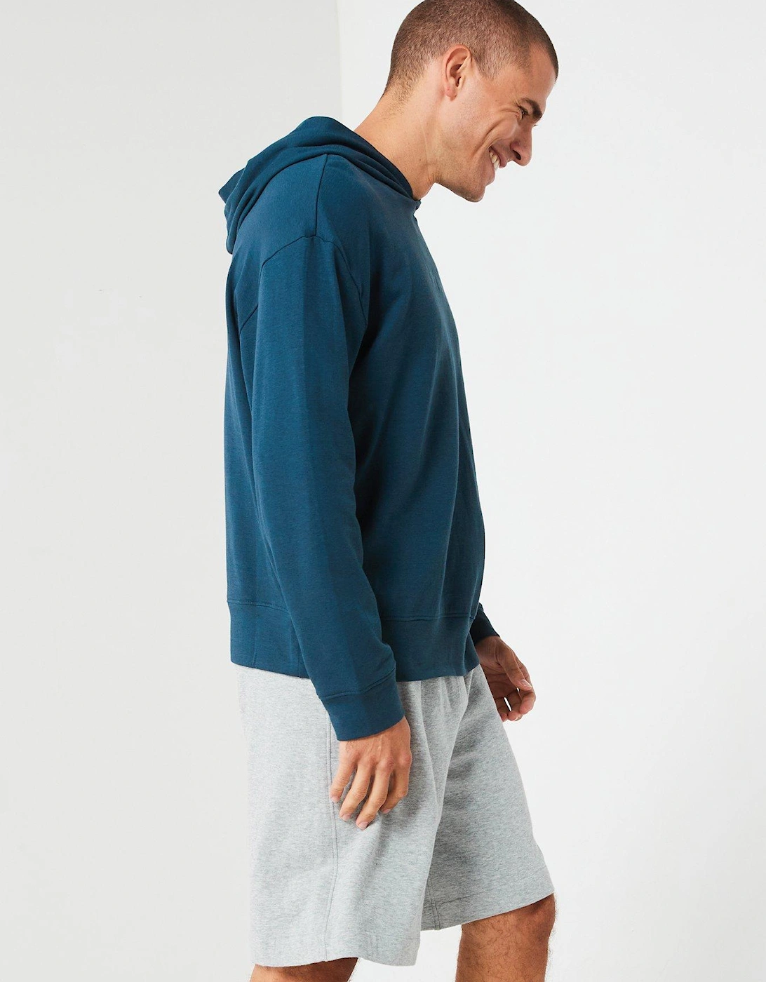 Modern Terry Loungewear Overhead Hoodie - Blue