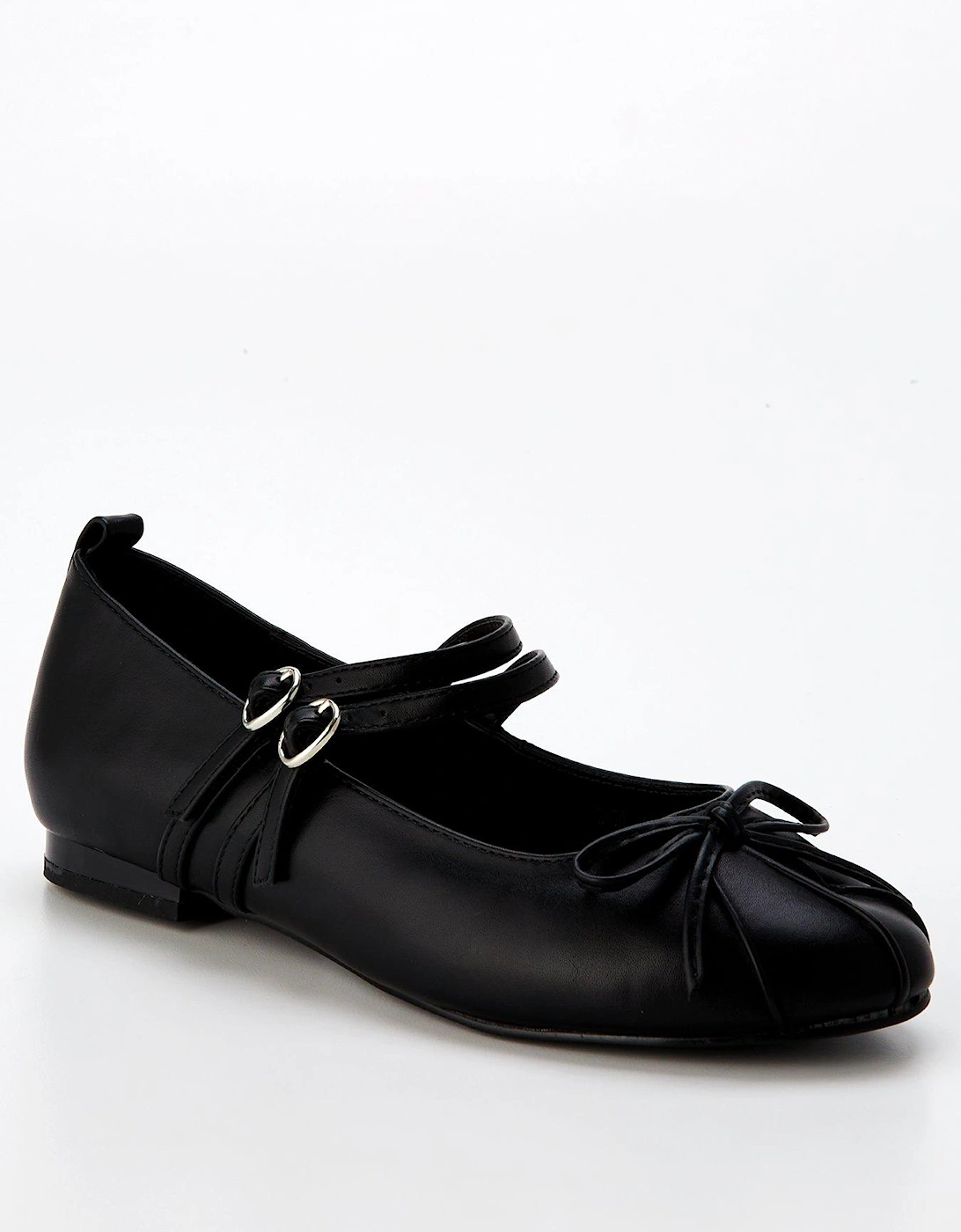 Wide Fit Idol Mary Jane Shoe - Black