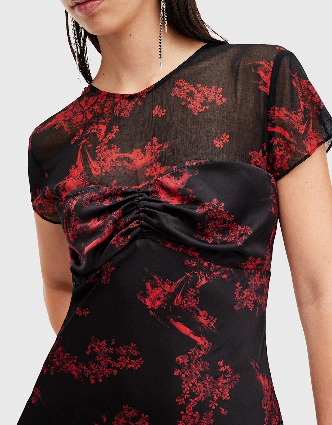 Tasha Midi Dress - Red