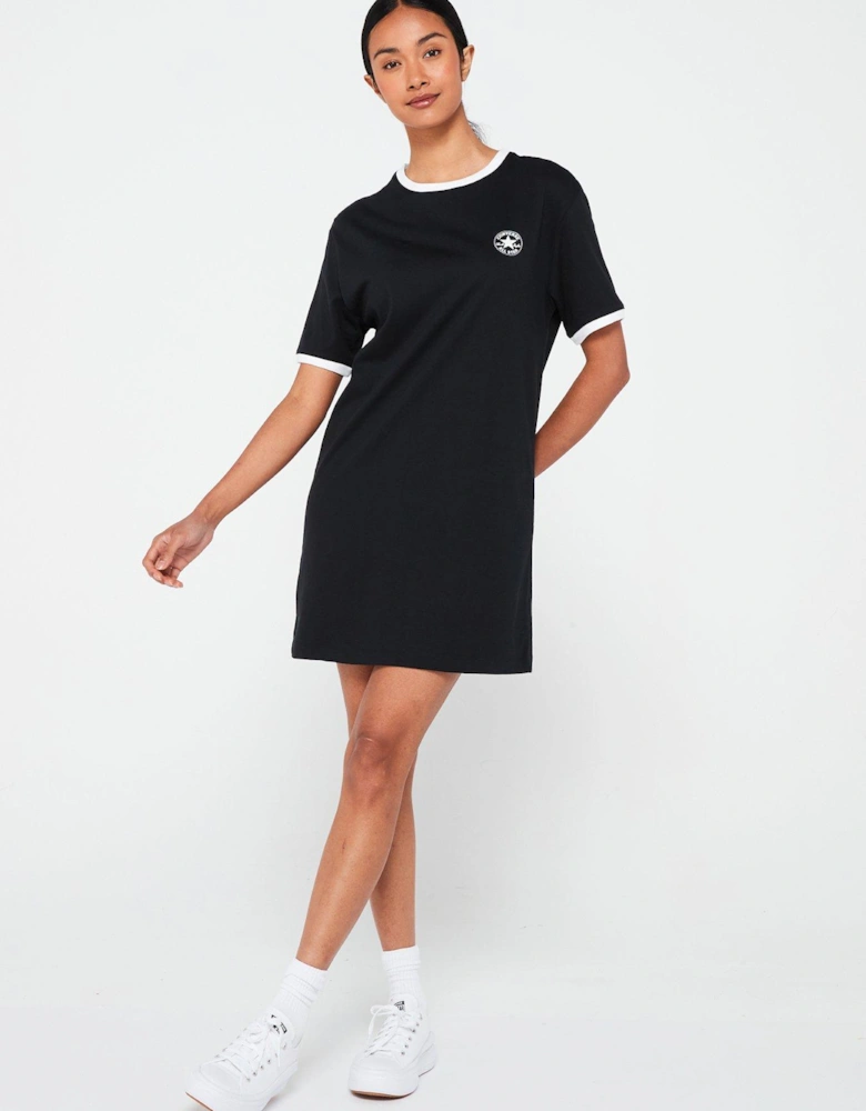 Womens Chuck Patch Tee Dress - Black