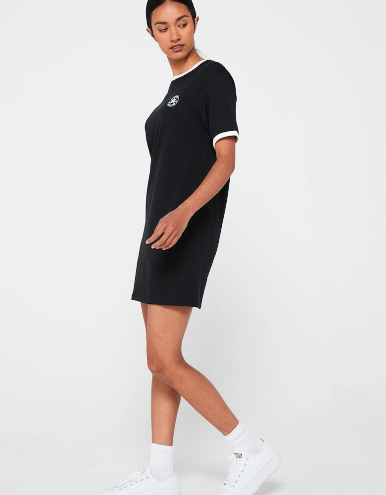 Womens Chuck Patch Tee Dress - Black