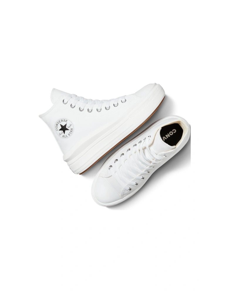 Womens Move Hi Top Trainers - White