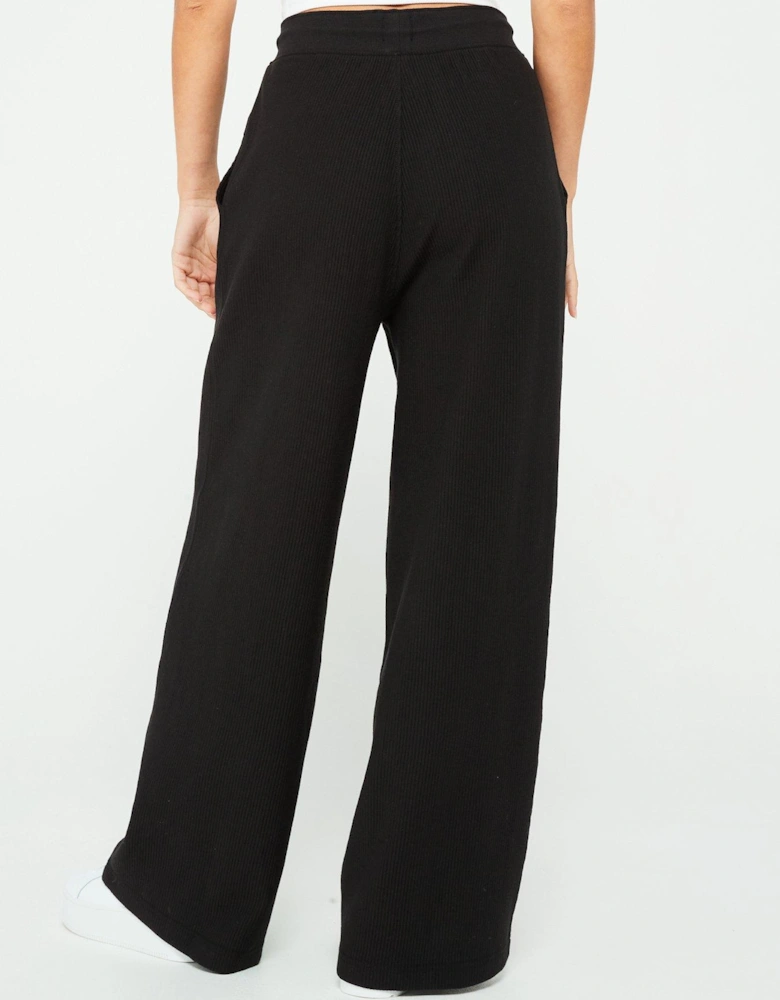 Ribbed Sweatpants - Black
