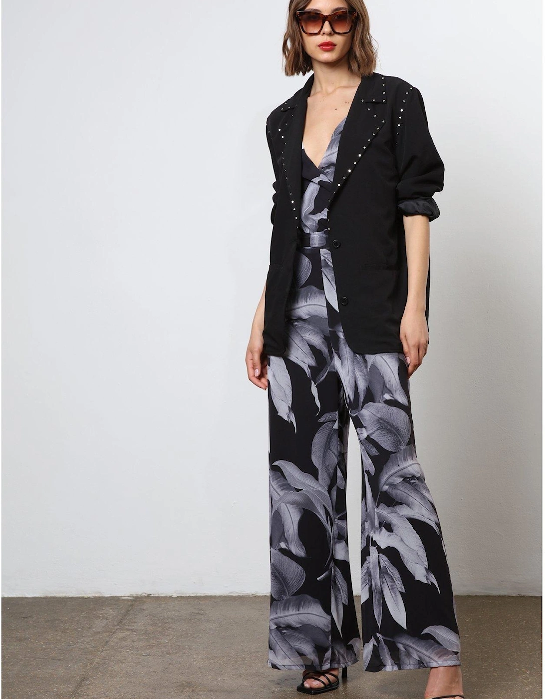 Wide Leg Jumpsuit - Black