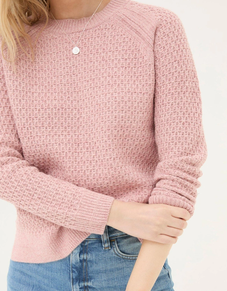 Ella Textured Jumper - Pink