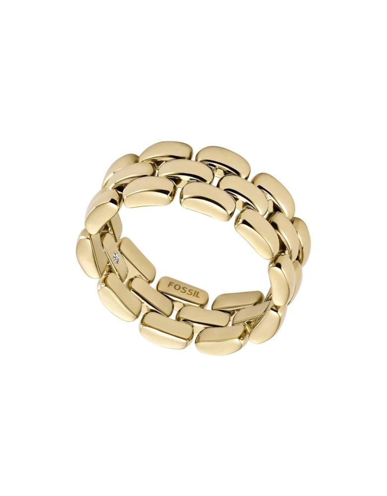 Women's Arden Watch Links Gold-Tone Stainless Steel Band Ring