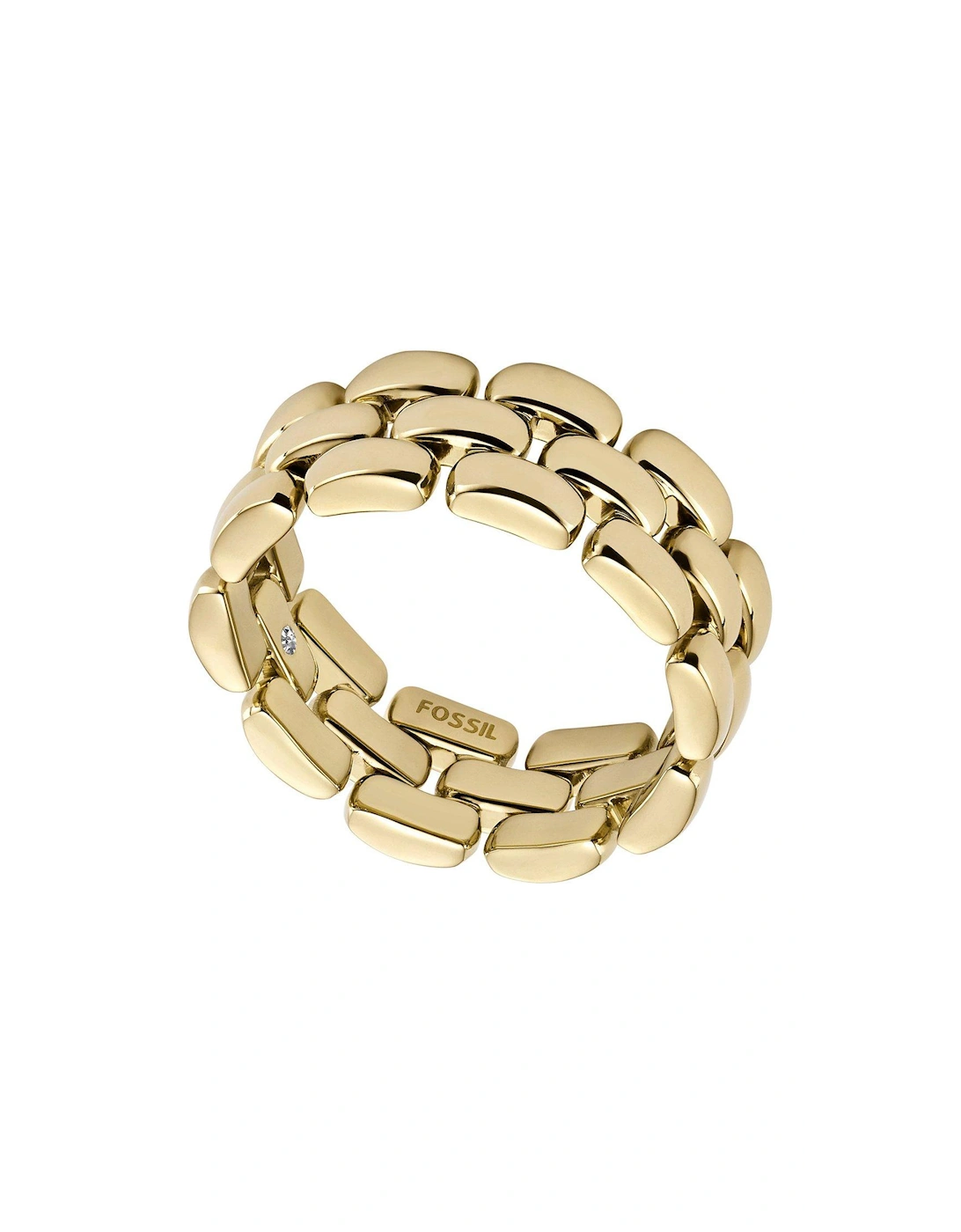 Women's Arden Watch Links Gold-Tone Stainless Steel Band Ring