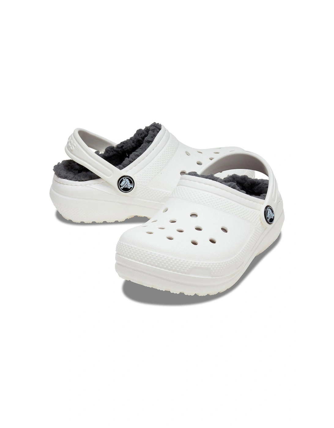 Kids Classic Lined Clog Sandal - White