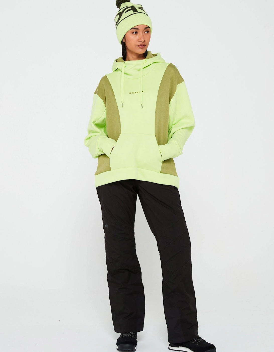 Women's Rosy RC Water Repellent Fleece Ski Hoodie - Light Green