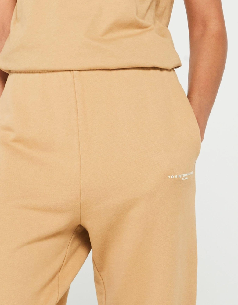 Mini Logo Joggers - Beige