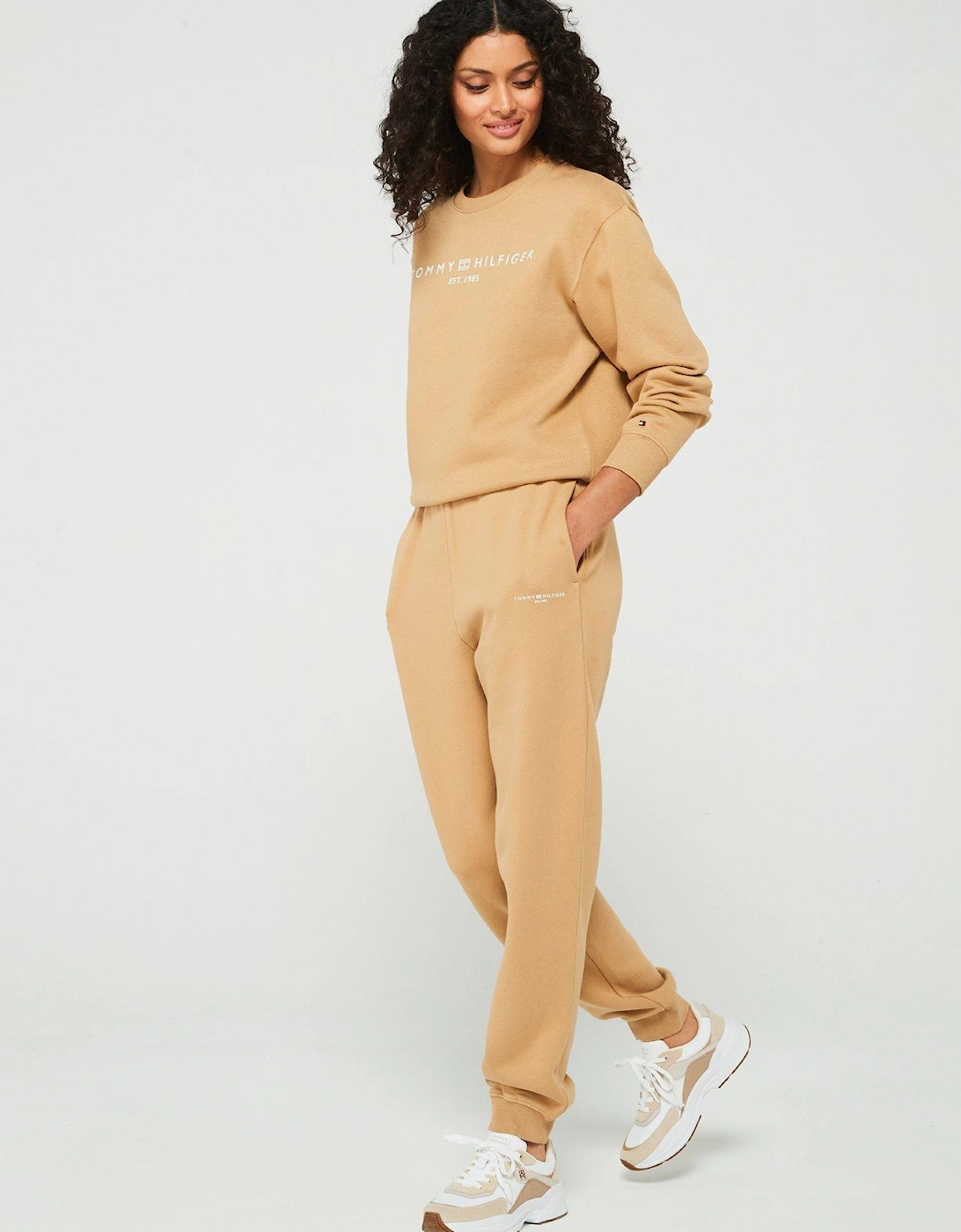 Mini Logo Joggers - Beige