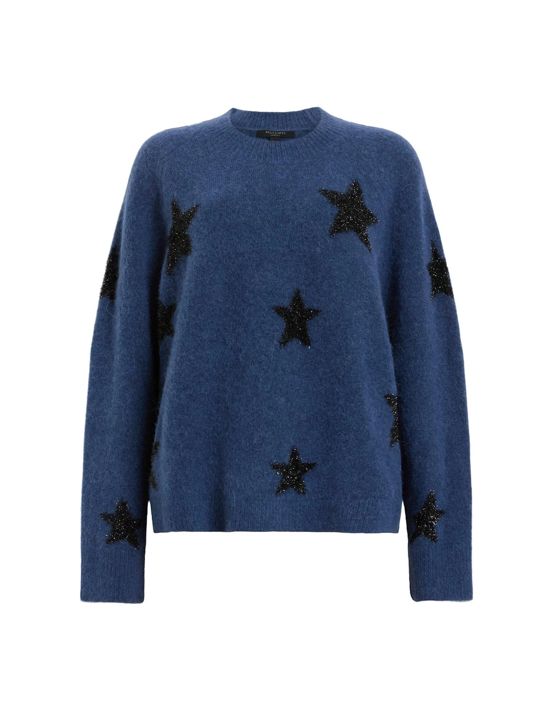 Starlet Brushed Jacquard Print Jumper - Dark Blue