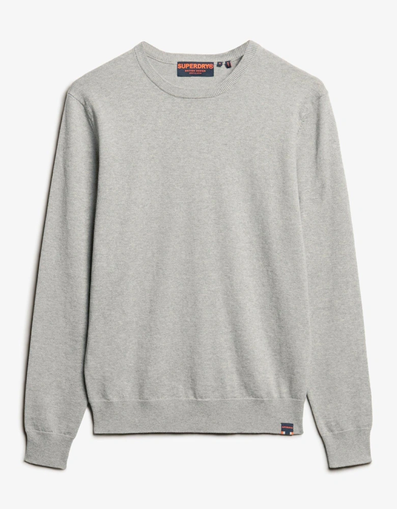 Essential Cashmere Blend Knitted Jumper - Grey