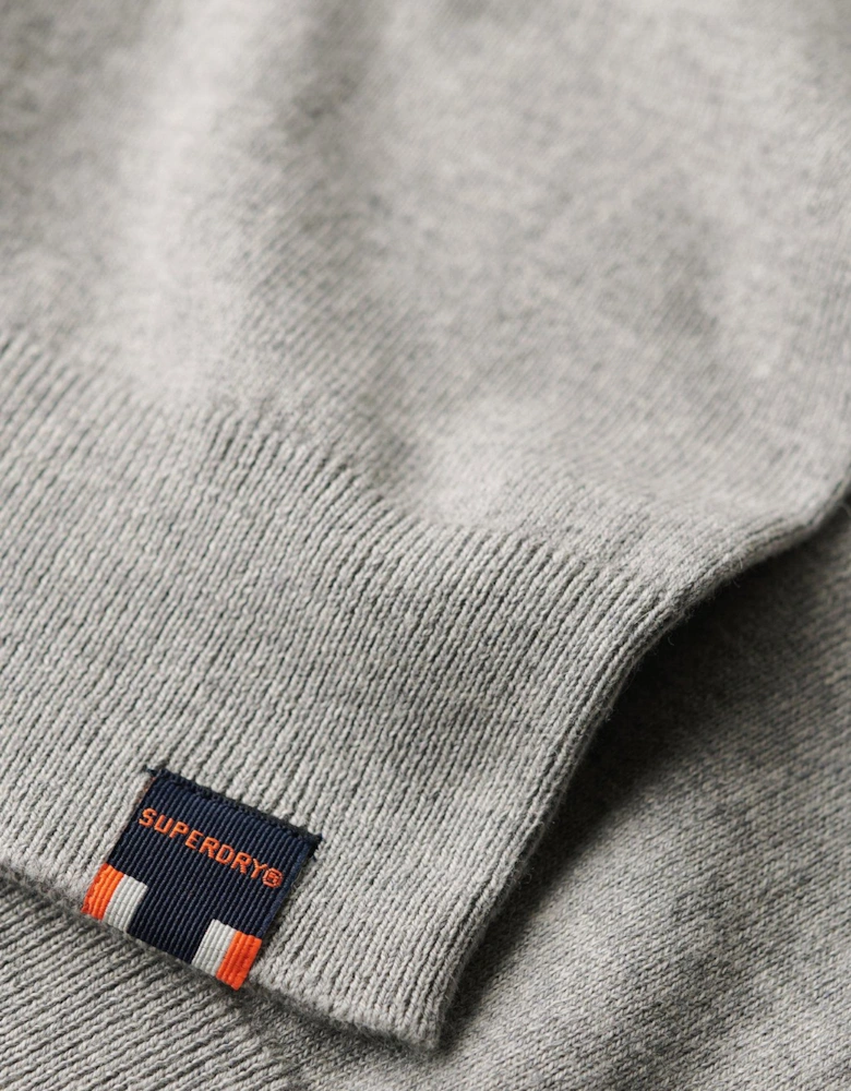 Essential Cashmere Blend Knitted Jumper - Grey