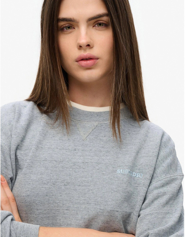 Essential Logo Overdyed Sweatshirt - Blue