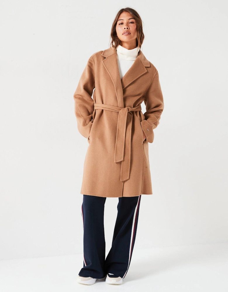 Wool Duster Coat - Brown