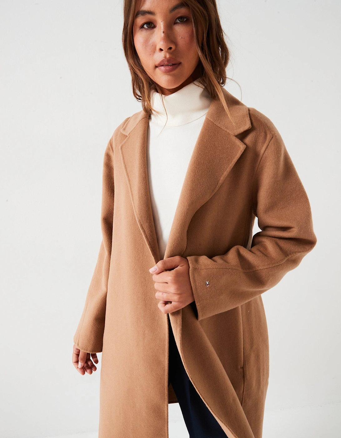 Wool Duster Coat - Brown