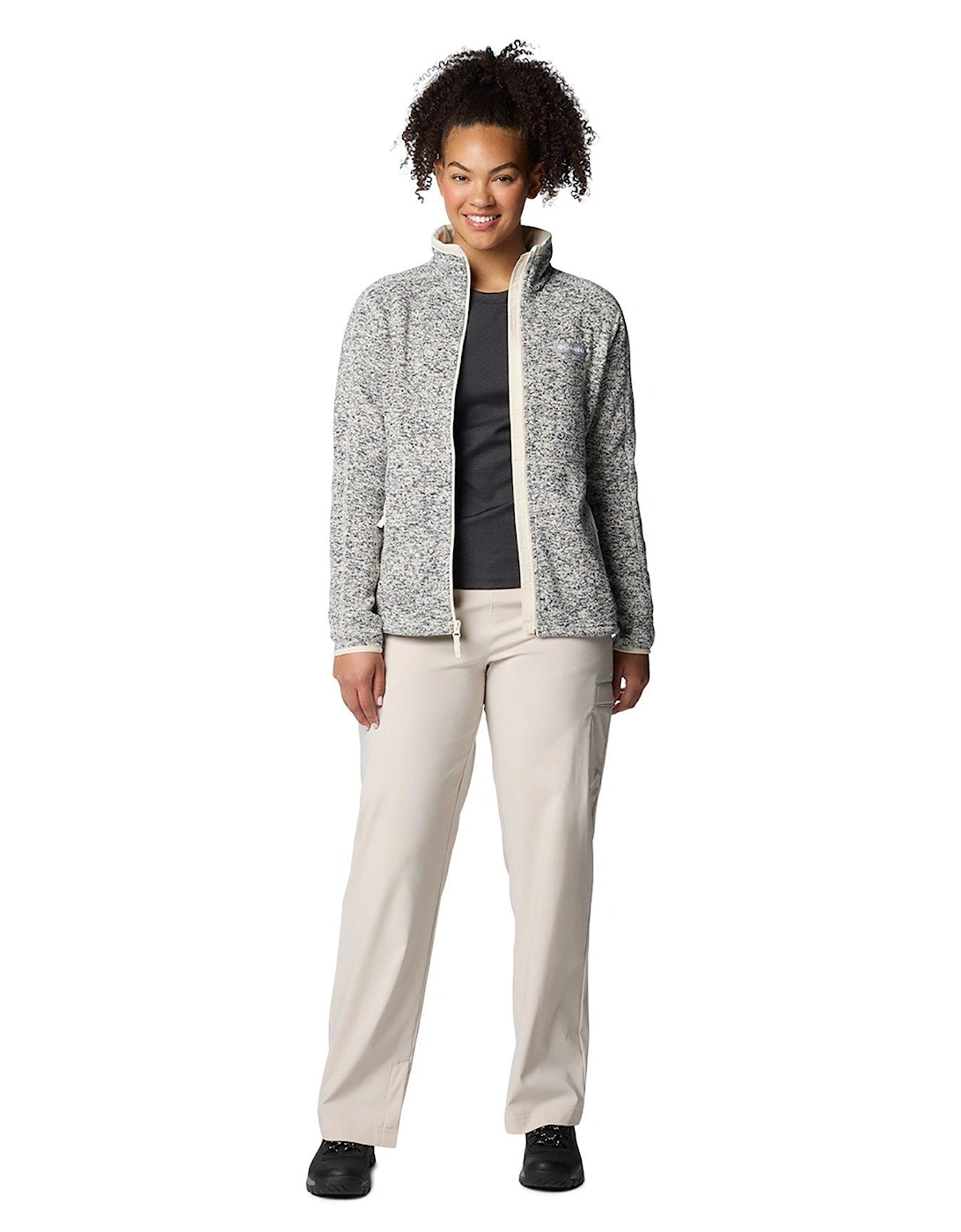 Women's Sweater Weather Full Zip Jacket - White