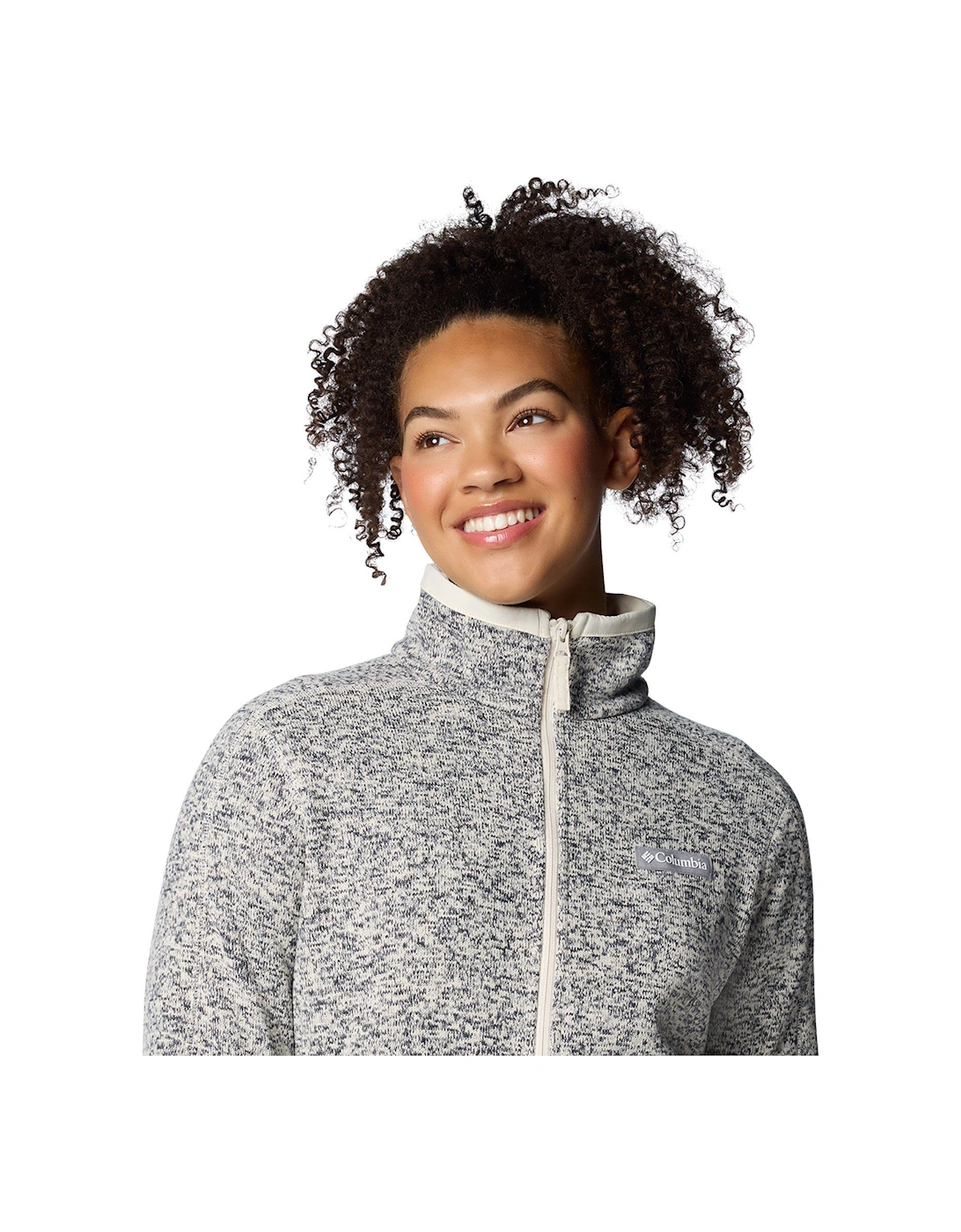 Women's Sweater Weather Full Zip Jacket - White