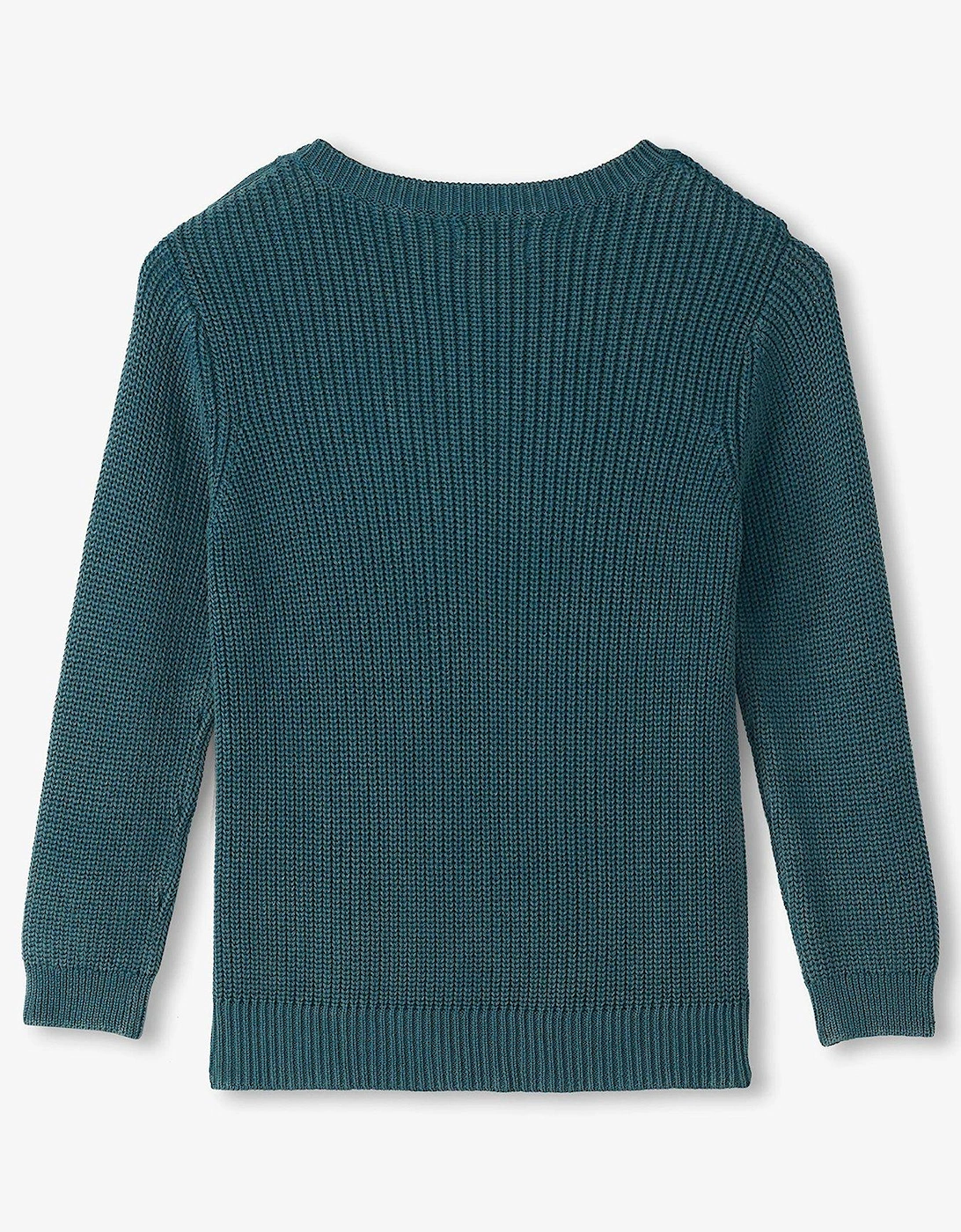 Boys Button Neck Easy Sweater - Blue