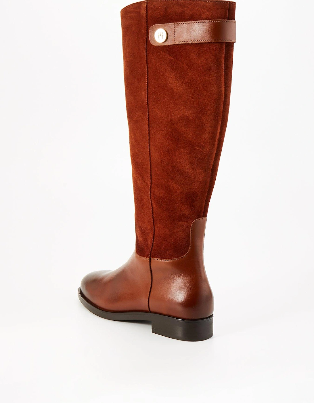 Leather Riding Boots - Brown