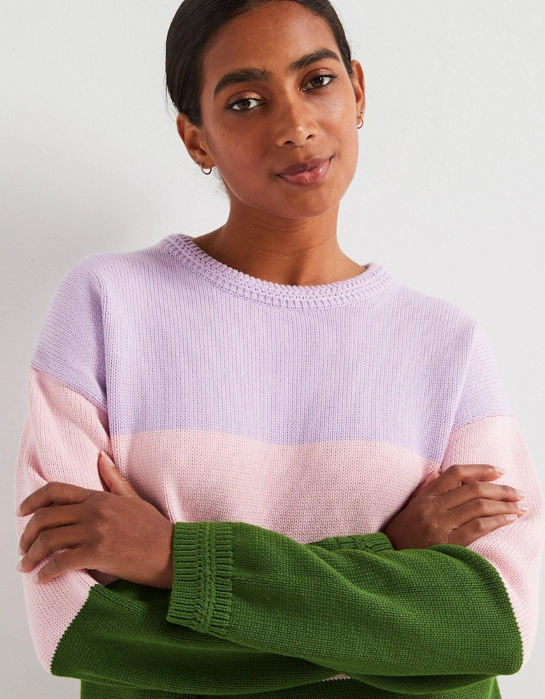 Madison Block Stripe Jumper - Multi