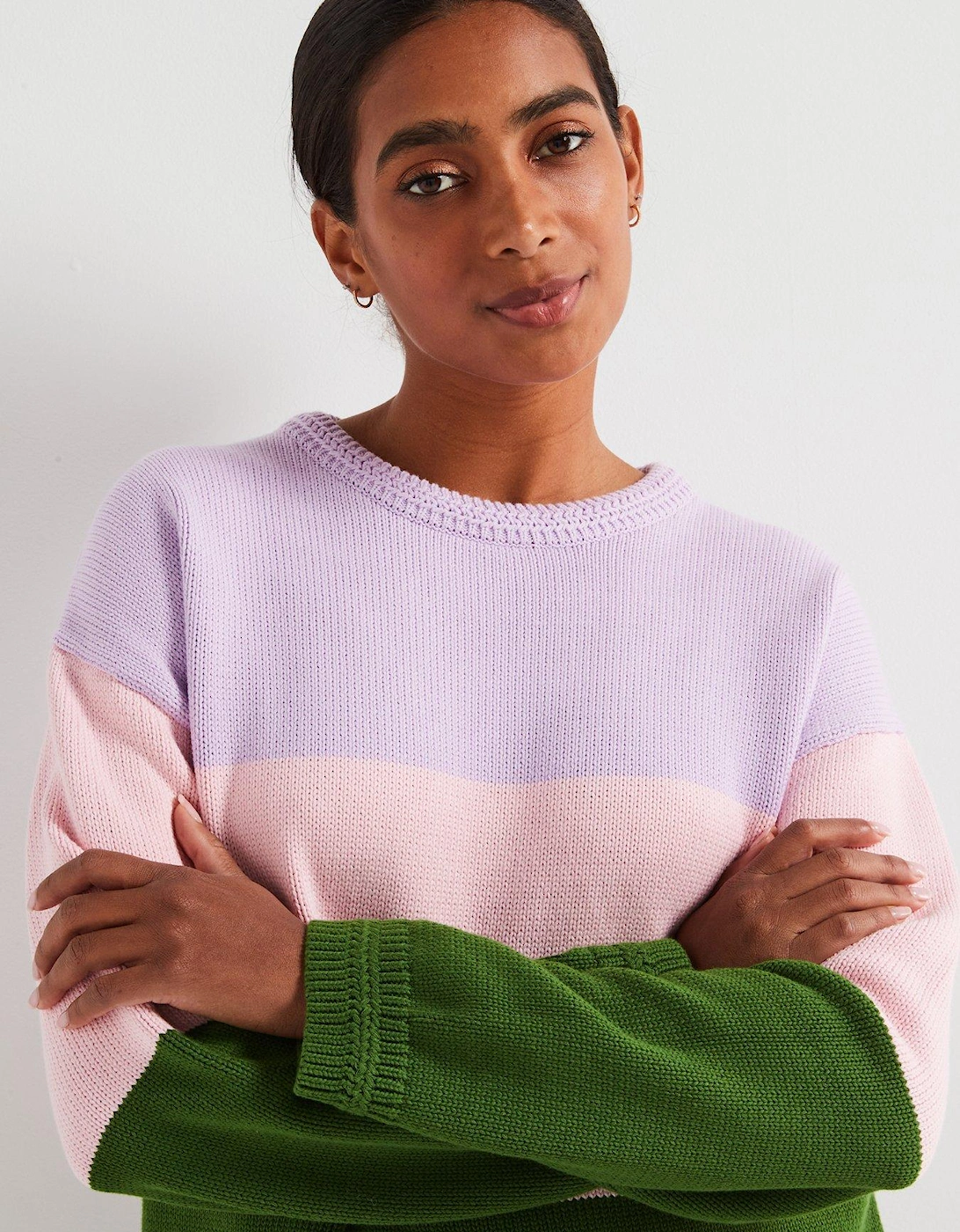 Madison Block Stripe Jumper - Multi