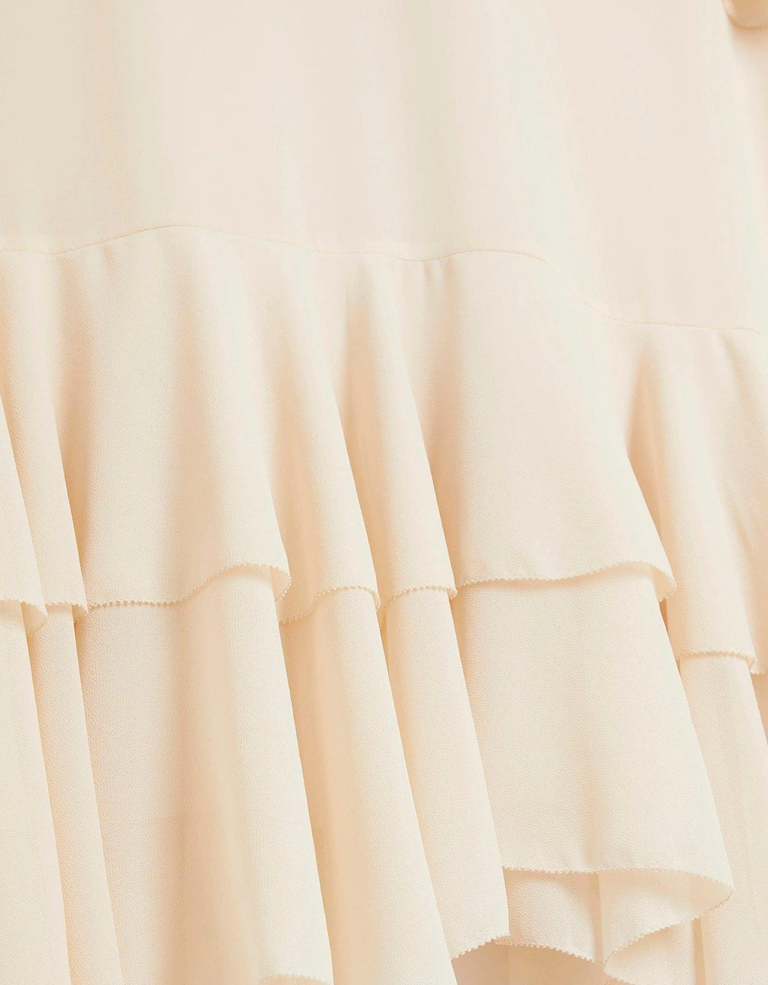 Ruffle Detail Blouse - Cream