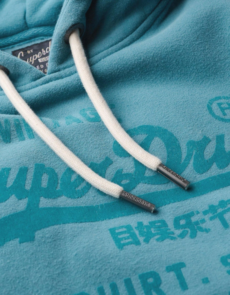 Classic Vl Graphic Hoodie - Blue