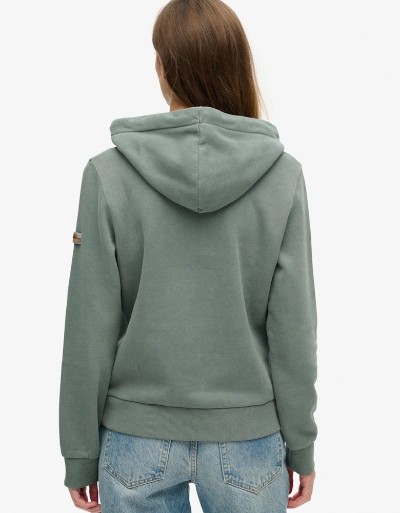 Puff Print Vl Graphic Hoodie - Green