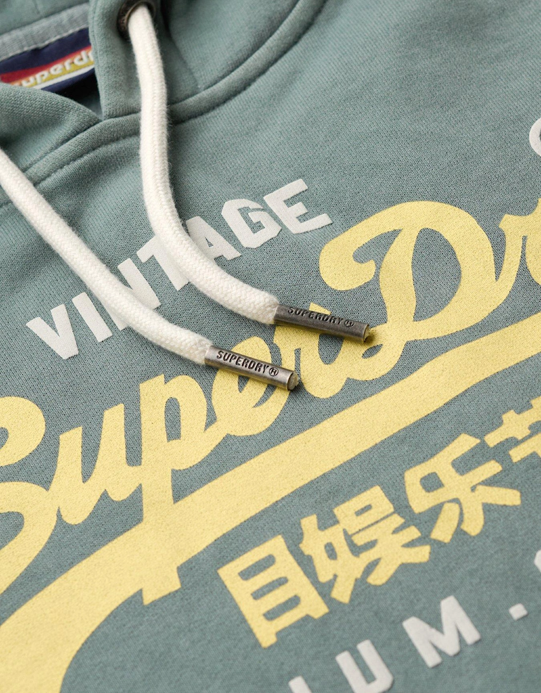 Puff Print Vl Graphic Hoodie - Green