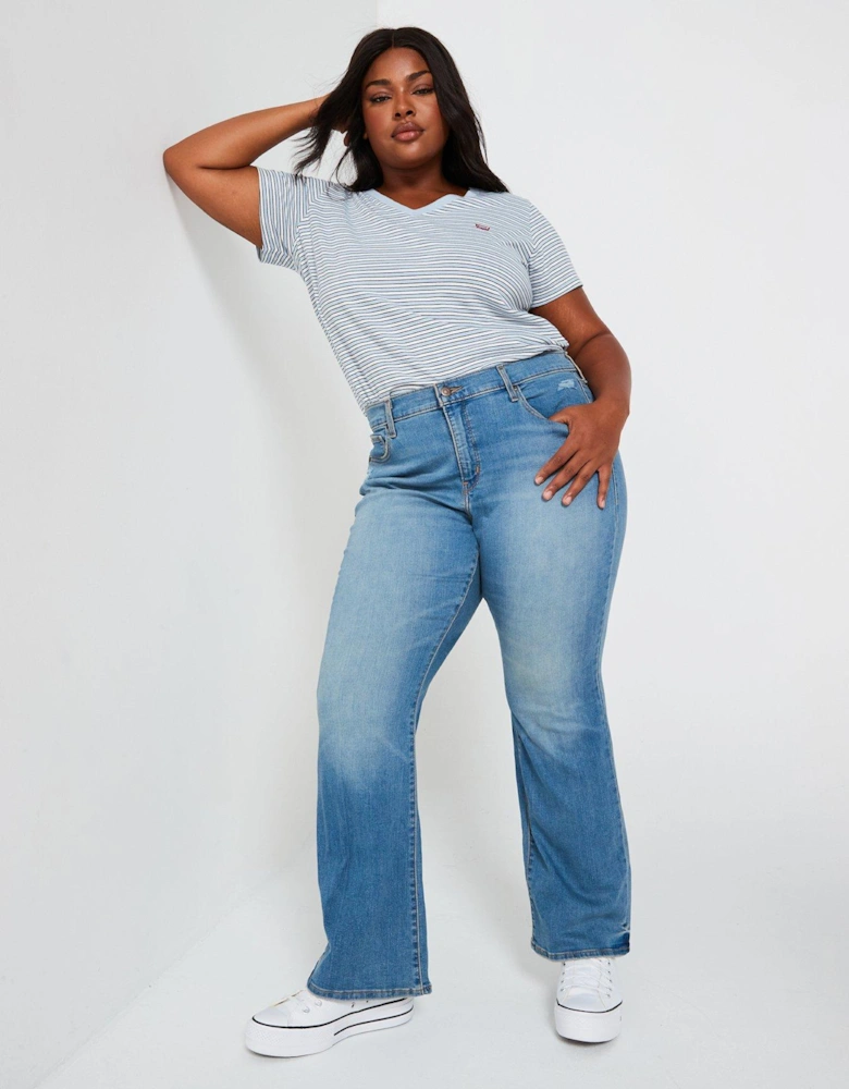 315 Plus Shaping Bootcut Jean - Cave Wall - Blue