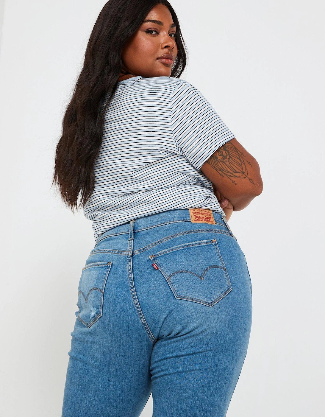 315 Plus Shaping Bootcut Jean - Cave Wall - Blue