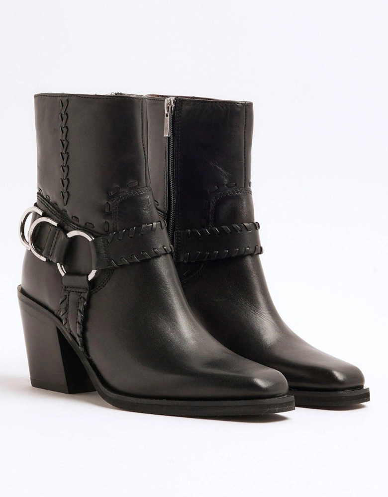 Harness Ankle Boot - Black