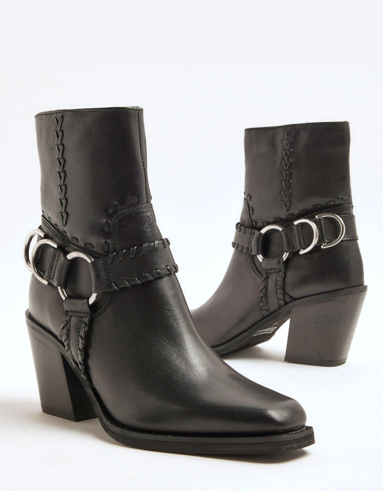 Harness Ankle Boot - Black