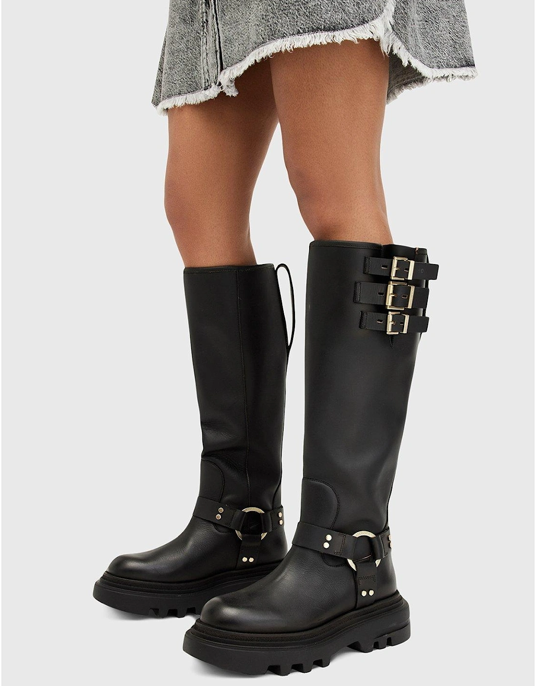 Jade Biker Boots - Black