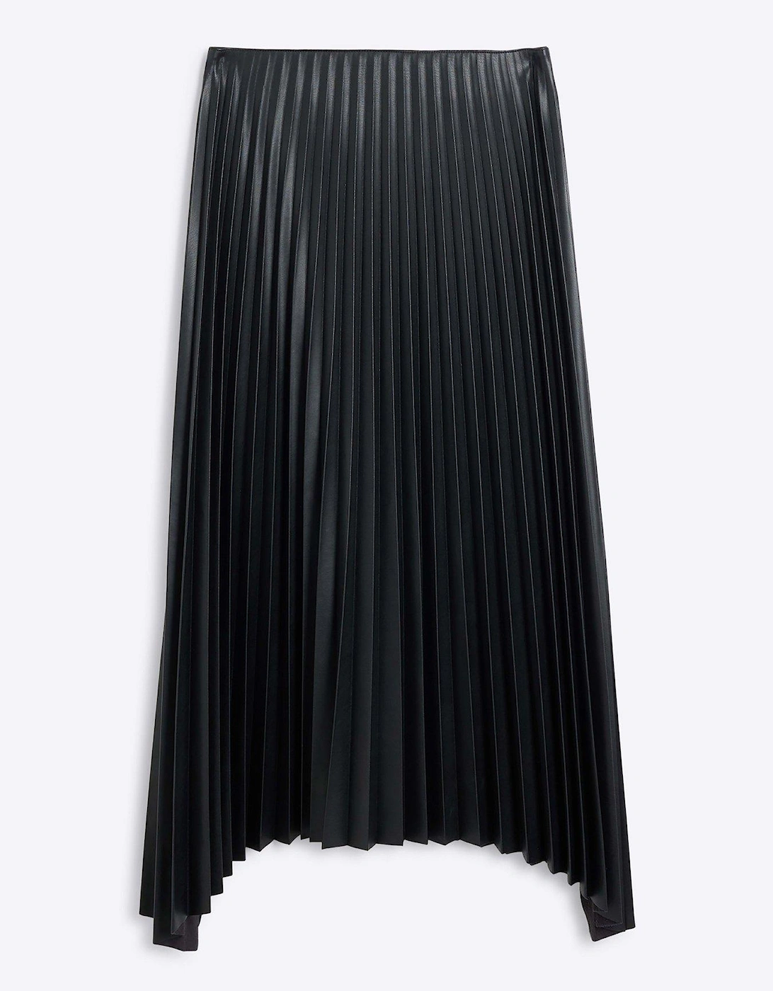 Pleated Midi Skirt - Black