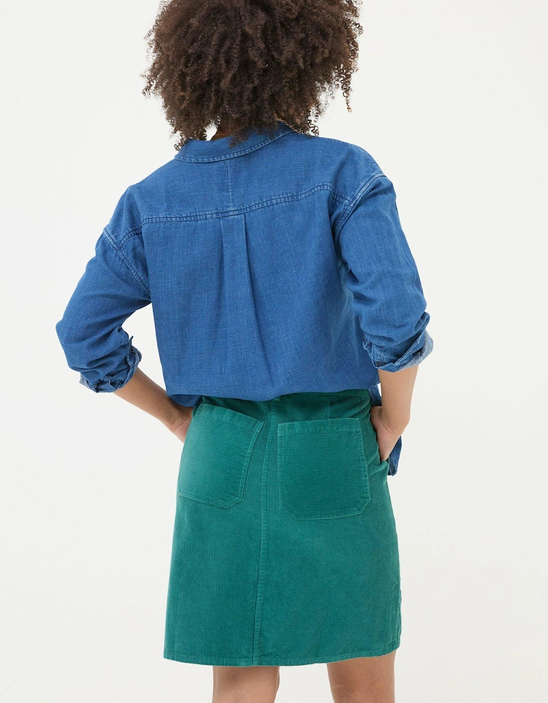 Chesil Cord Skirt - Green