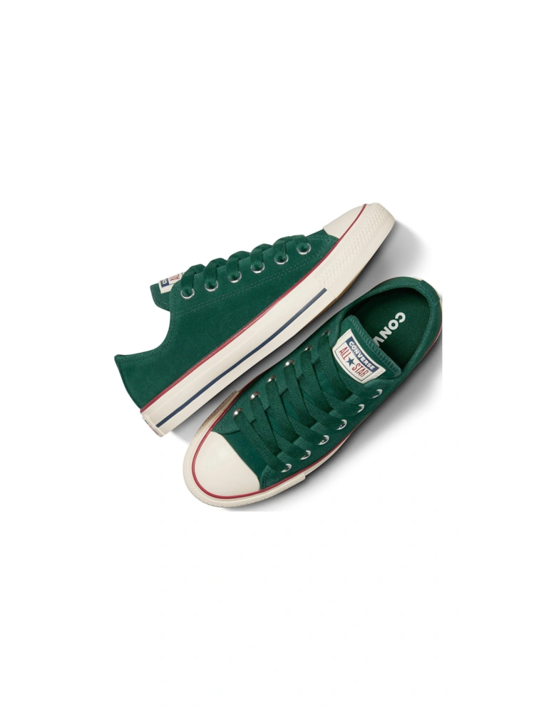 Womens Color Pack Suede Ox Trainers - Dark Green