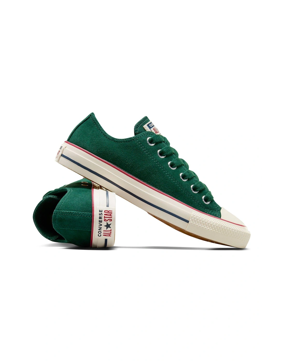 Womens Color Pack Suede Ox Trainers - Dark Green