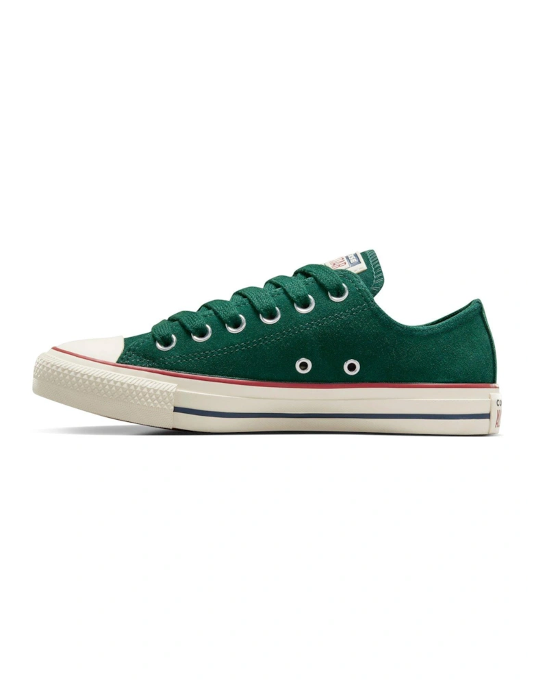 Womens Color Pack Suede Ox Trainers - Dark Green