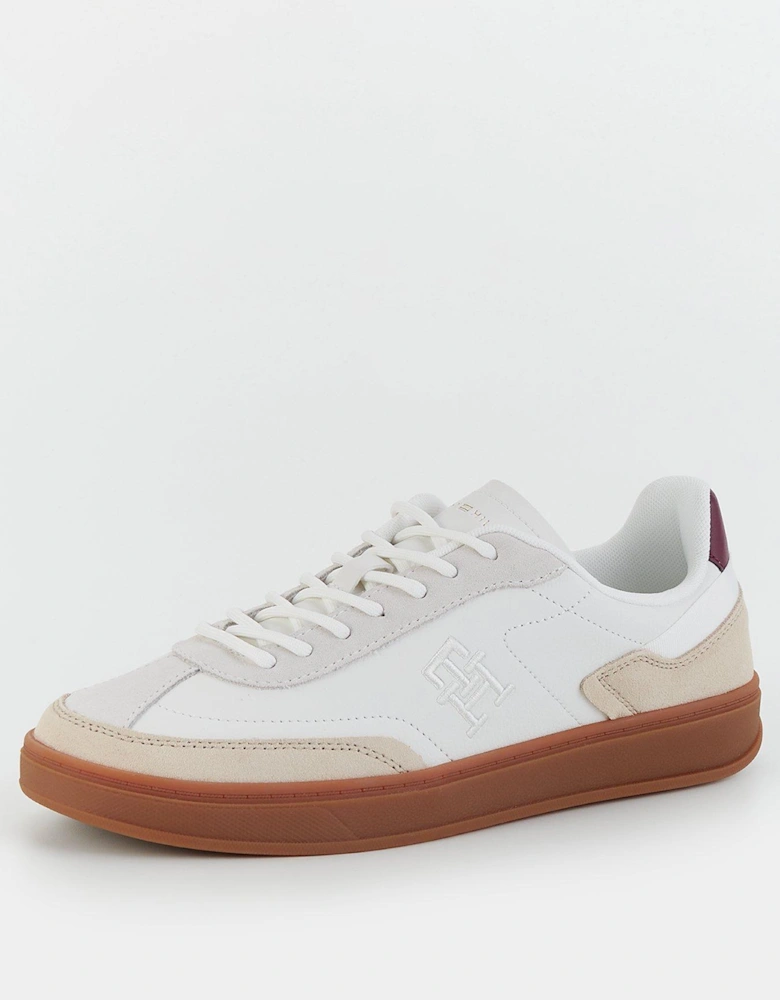 Heritage Court Leather Trainers - Beige