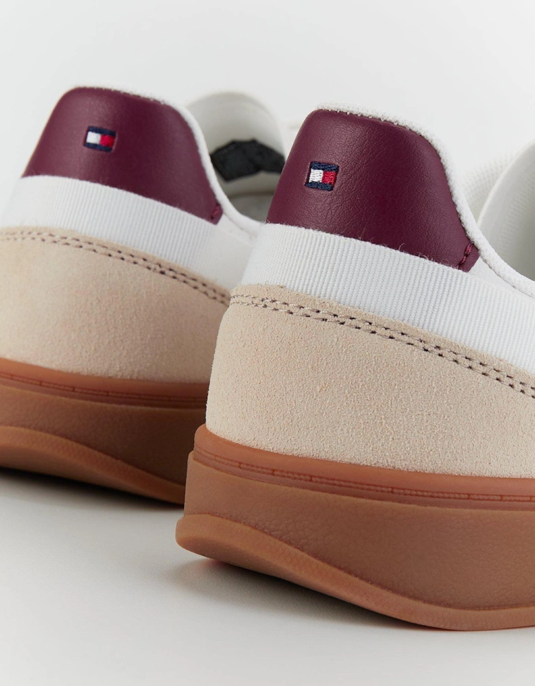 Heritage Court Leather Trainers - Beige