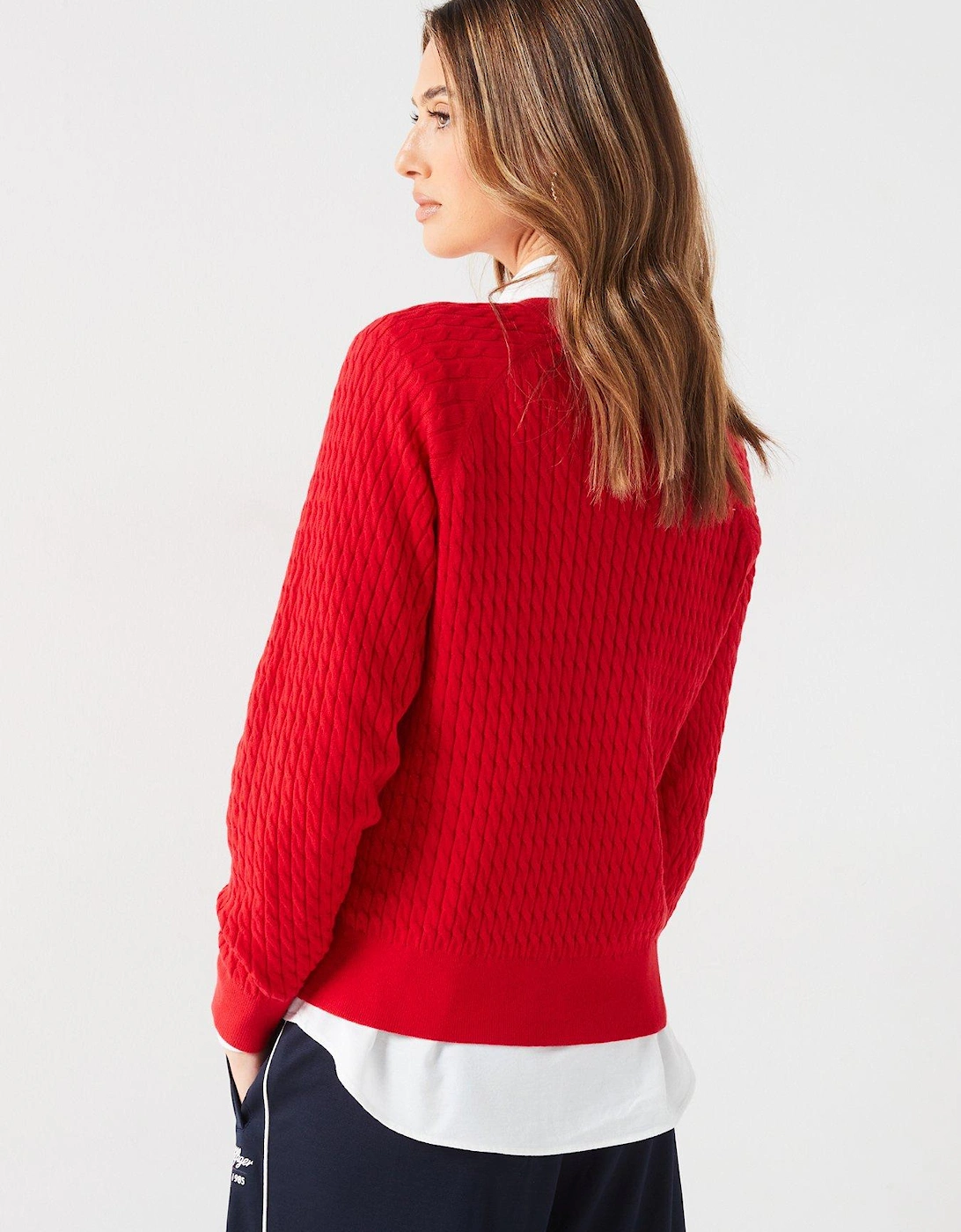 Crew Neck Jumper - Red