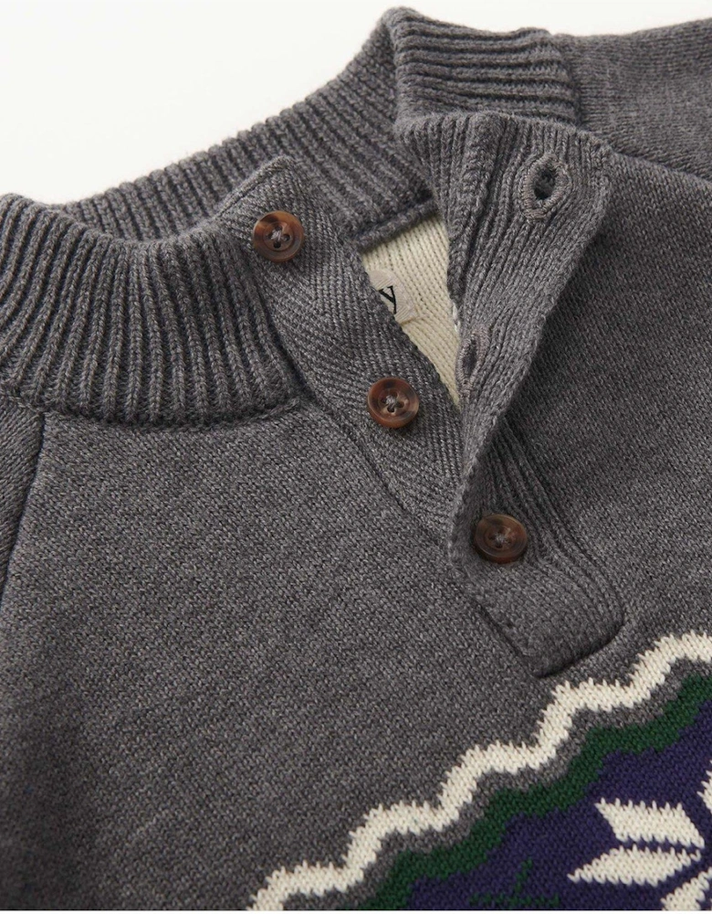 Boys Winter Knit Jumper - Navy