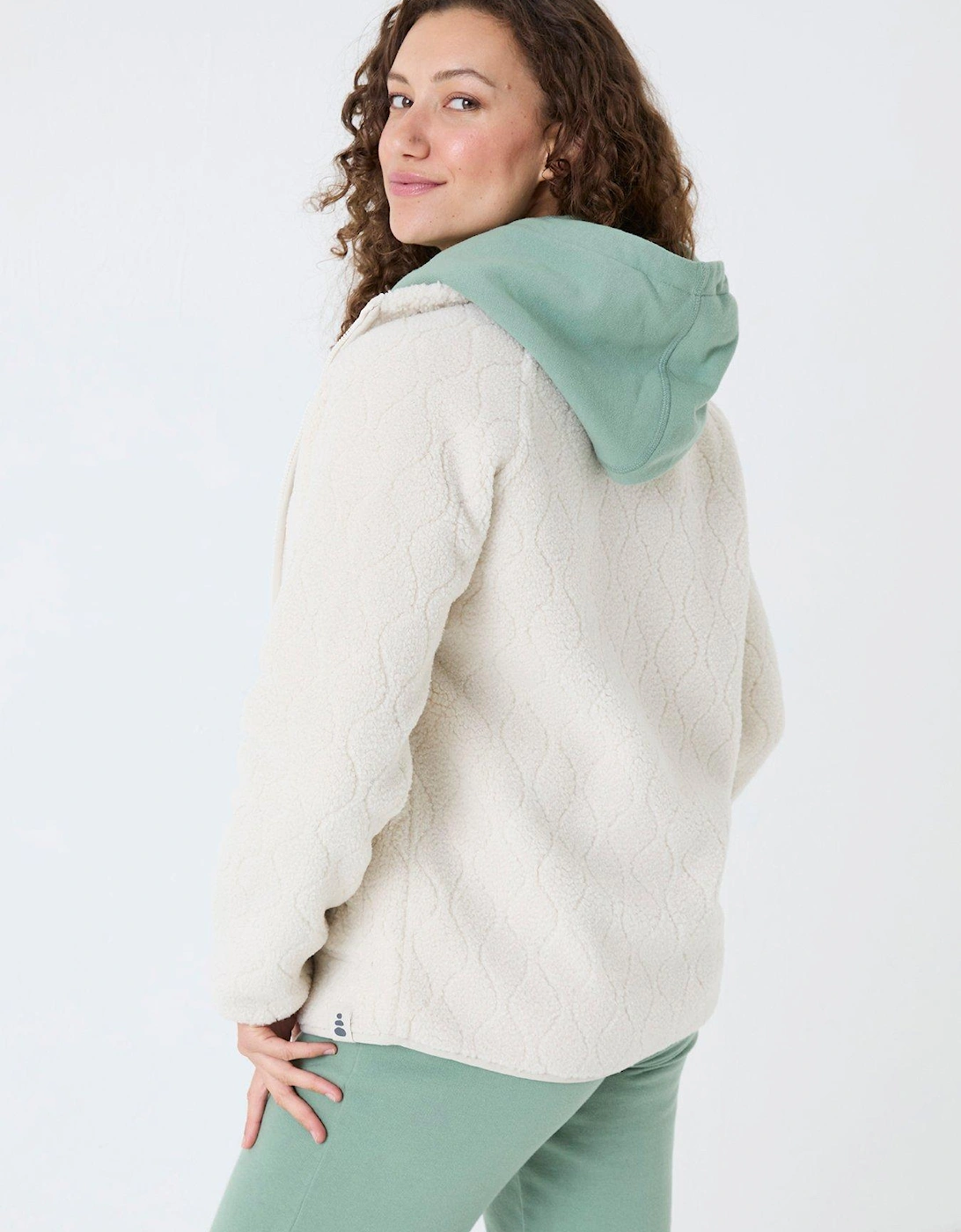 Violet Fleece Jacket - Beige