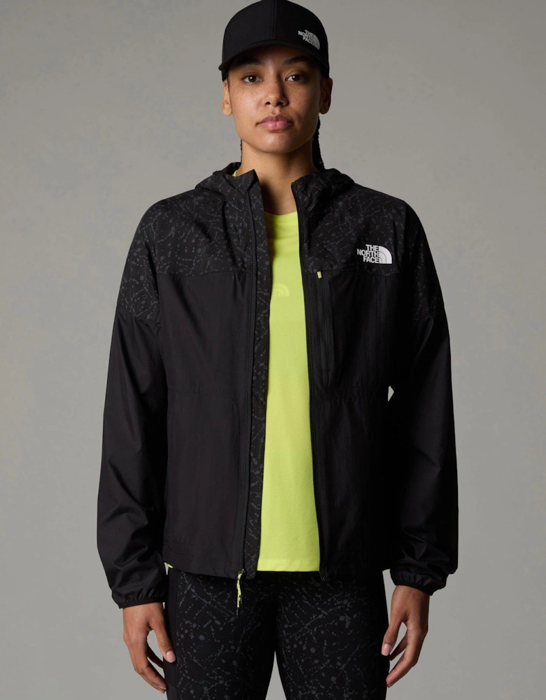 Womens Higher Run Wind Jacket - Black