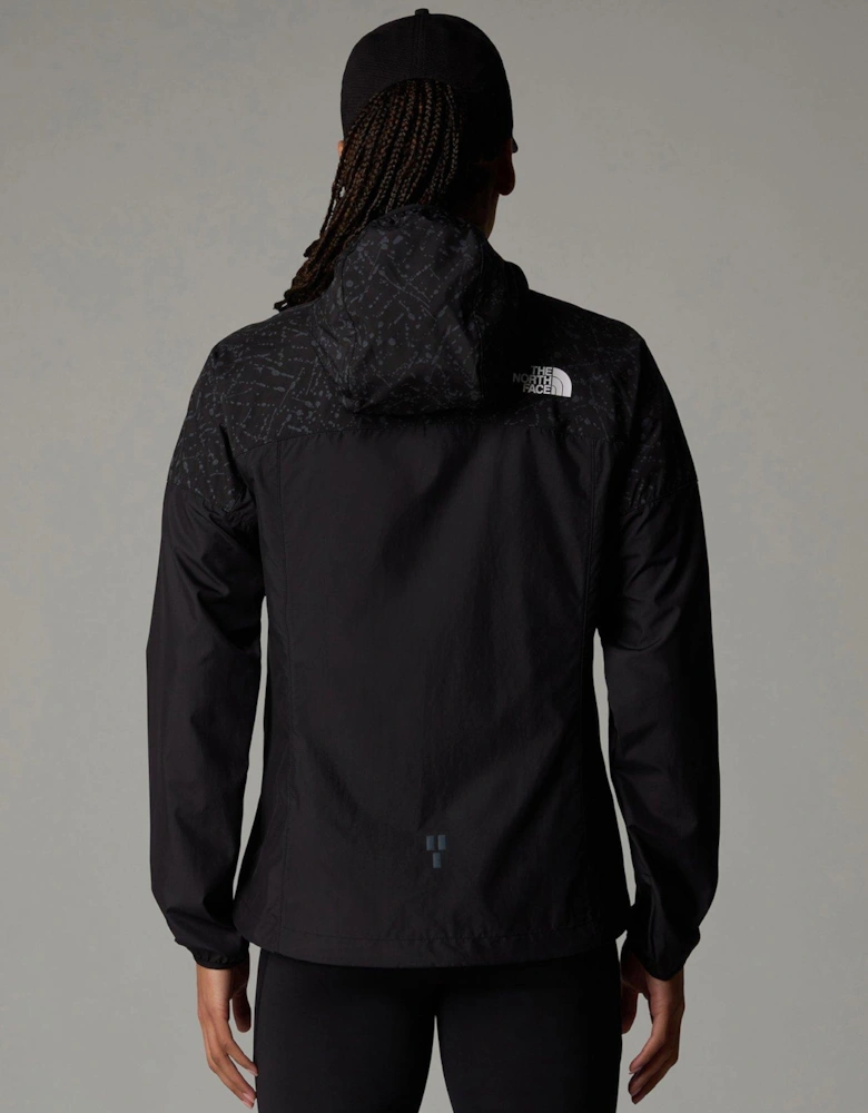 Womens Higher Run Wind Jacket - Black